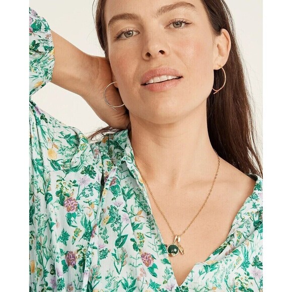 NWT J.Crew Women's Popover Tunic Dress Multicolor Small Winter Garden Floral - Picture 15 of 15